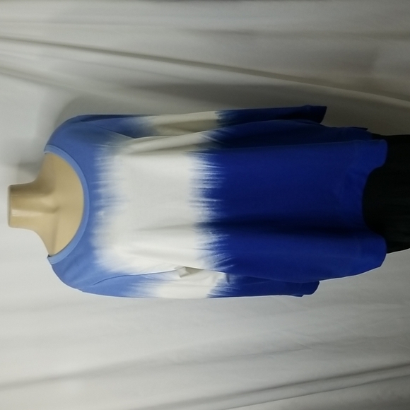 WOMEN WITHIN BLUE OMBRE SWEATSHIRT - Picture 1 of 9